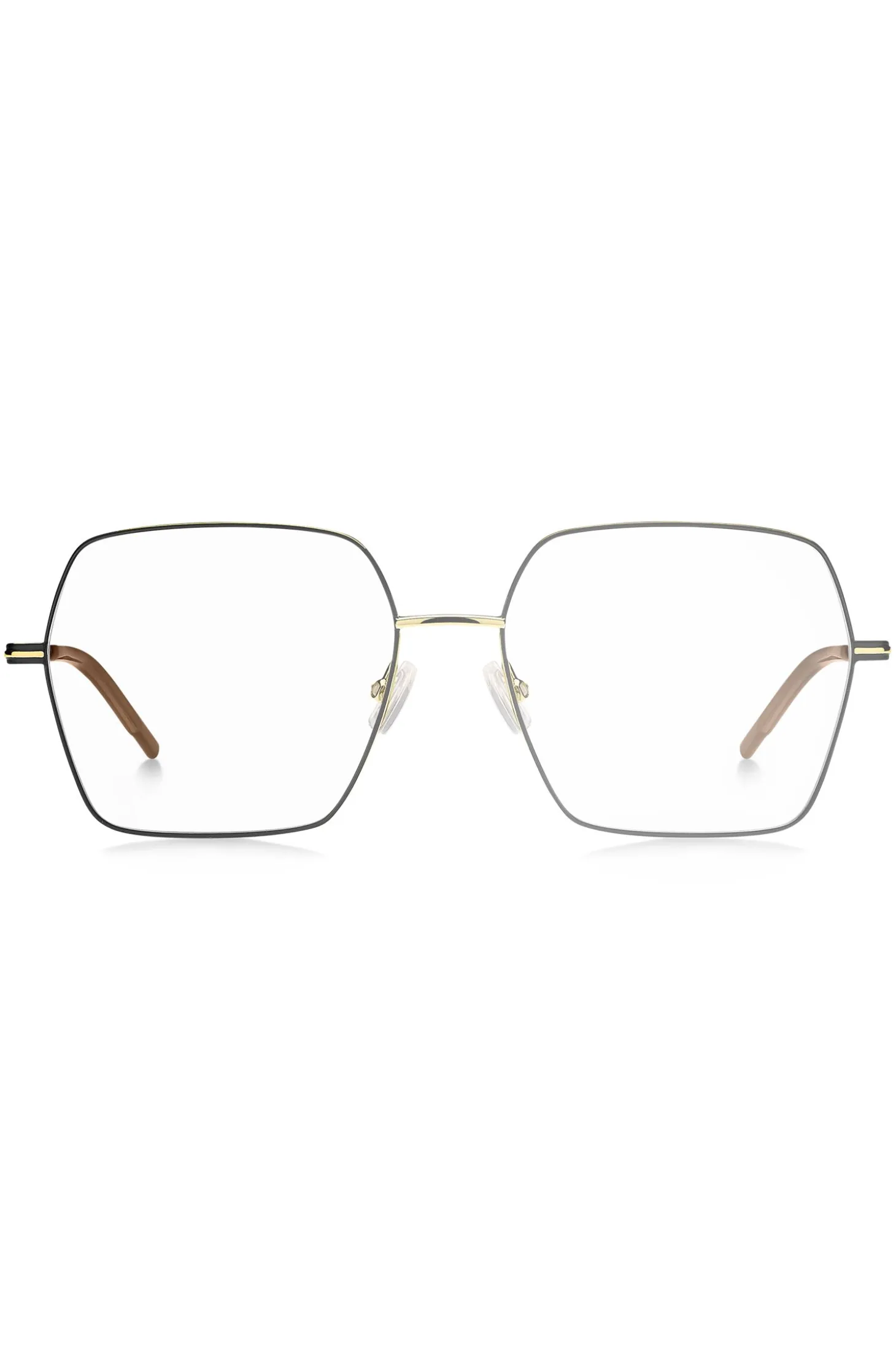 Optical frames in ultra-thin gold-tone steel