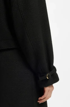 Oversized-fit blazer in bouclé fabric
