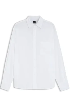 Oversized-fit blouse in cotton