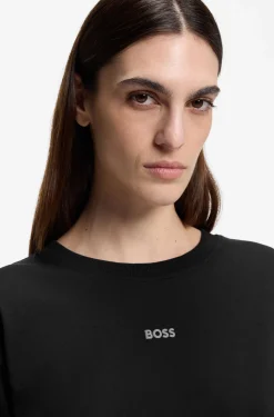 Oversized-fit cotton T-shirt with puff-print logo
