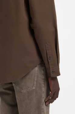 Oversized-fit overshirt in cotton canvas