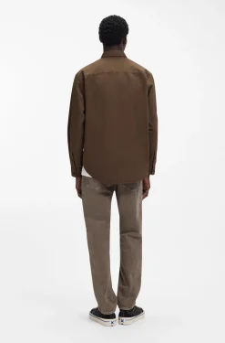 Oversized-fit overshirt in cotton canvas