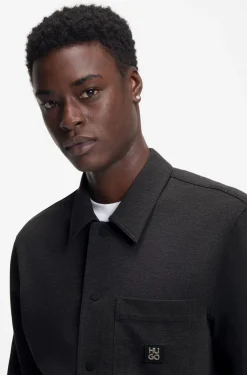 Oversized-fit shirt in a cotton blend