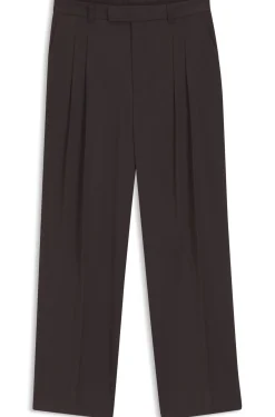 Oversized-fit trousers in draped twill