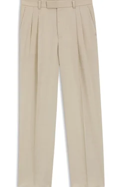 Oversized-fit trousers in draped twill
