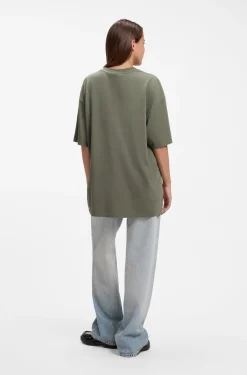 Oversized-fit T-shirt in cotton with graphic print