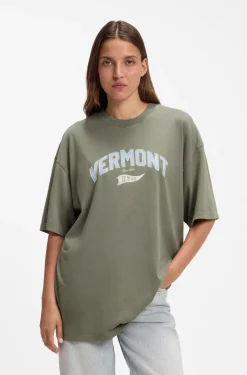 Oversized-fit T-shirt in cotton with graphic print