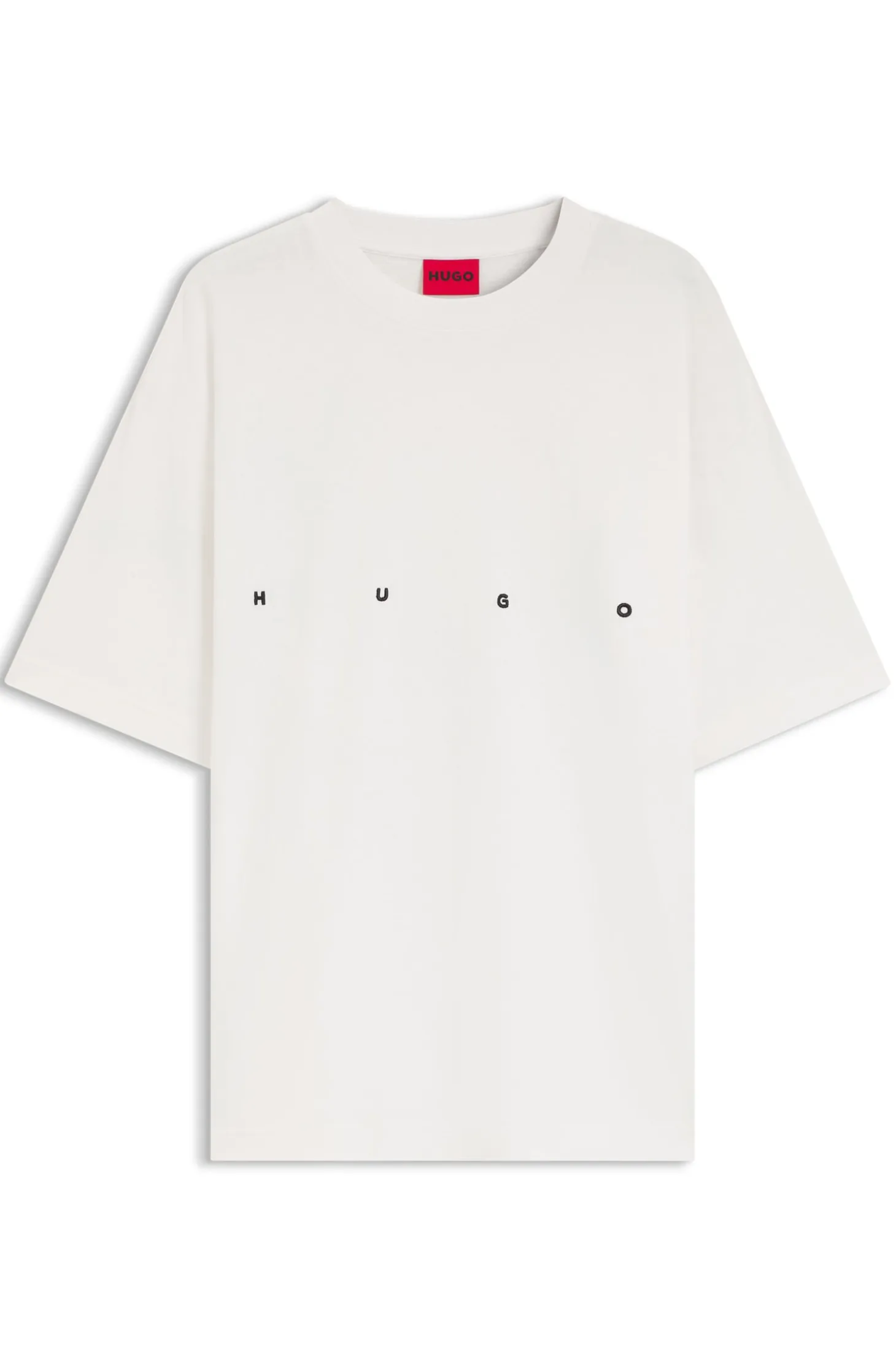 Oversize-fit cotton T-shirt with bold printed logo
