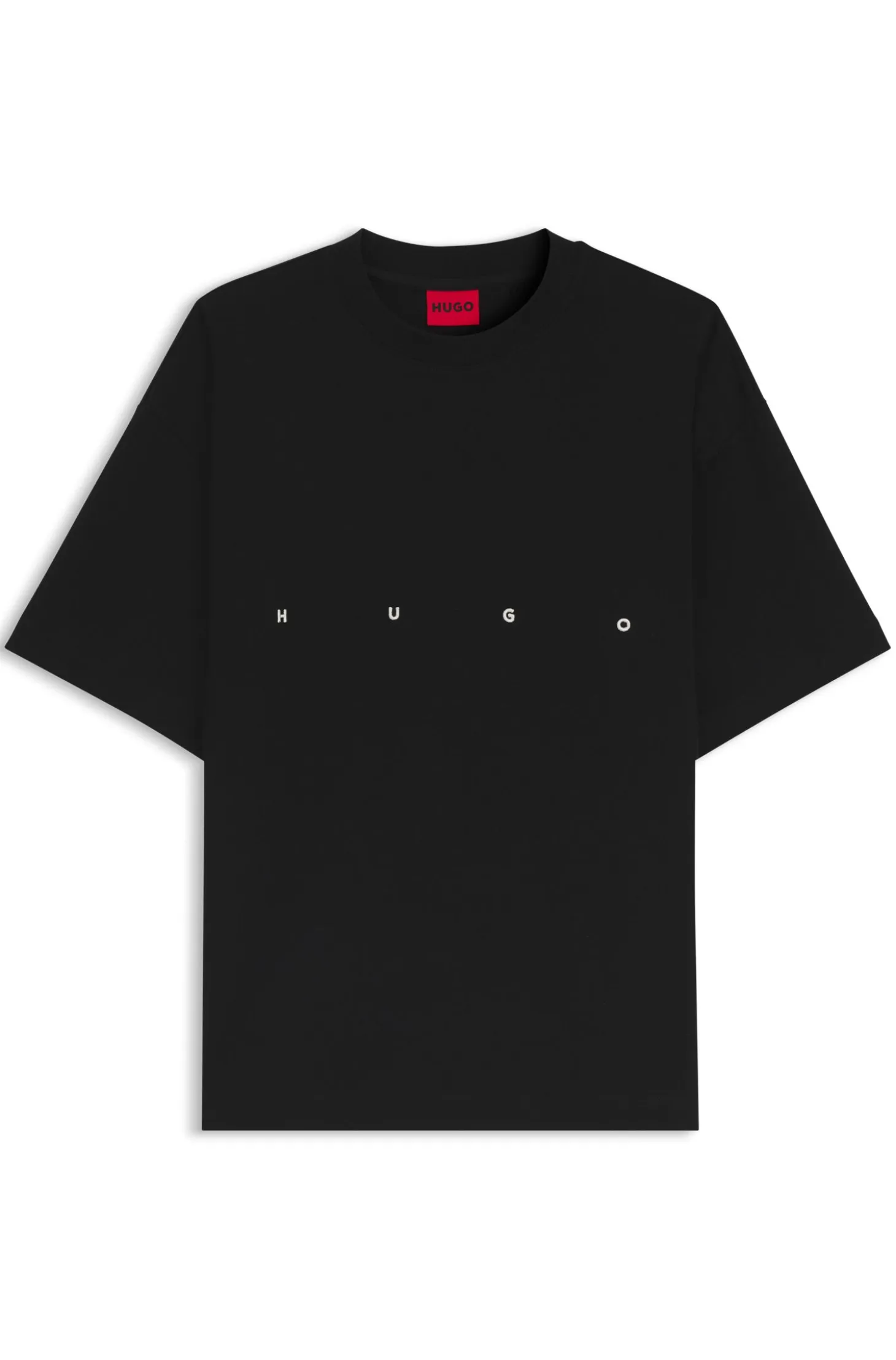 Oversize-fit cotton T-shirt with bold printed logo