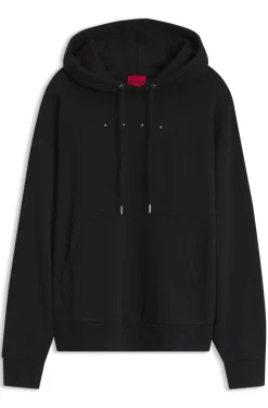 Oversize-fit hoodie with front and back logo prints