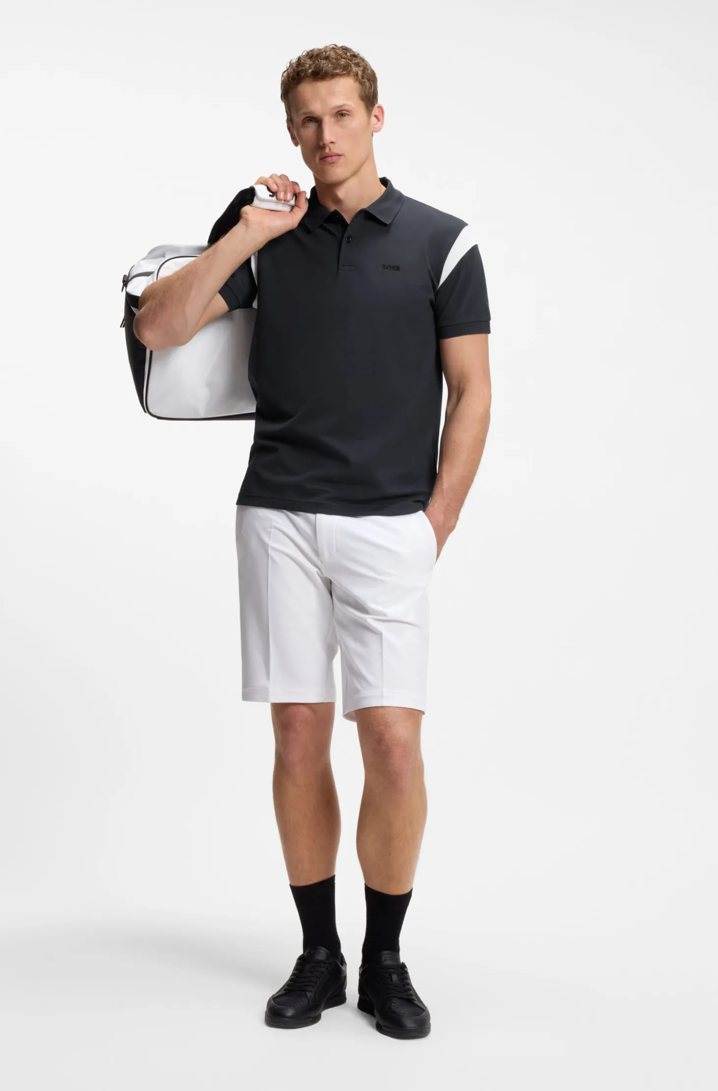 Paddy polo shirt in stretch cotton