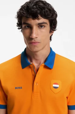 Paddy polo shirt with country flag
