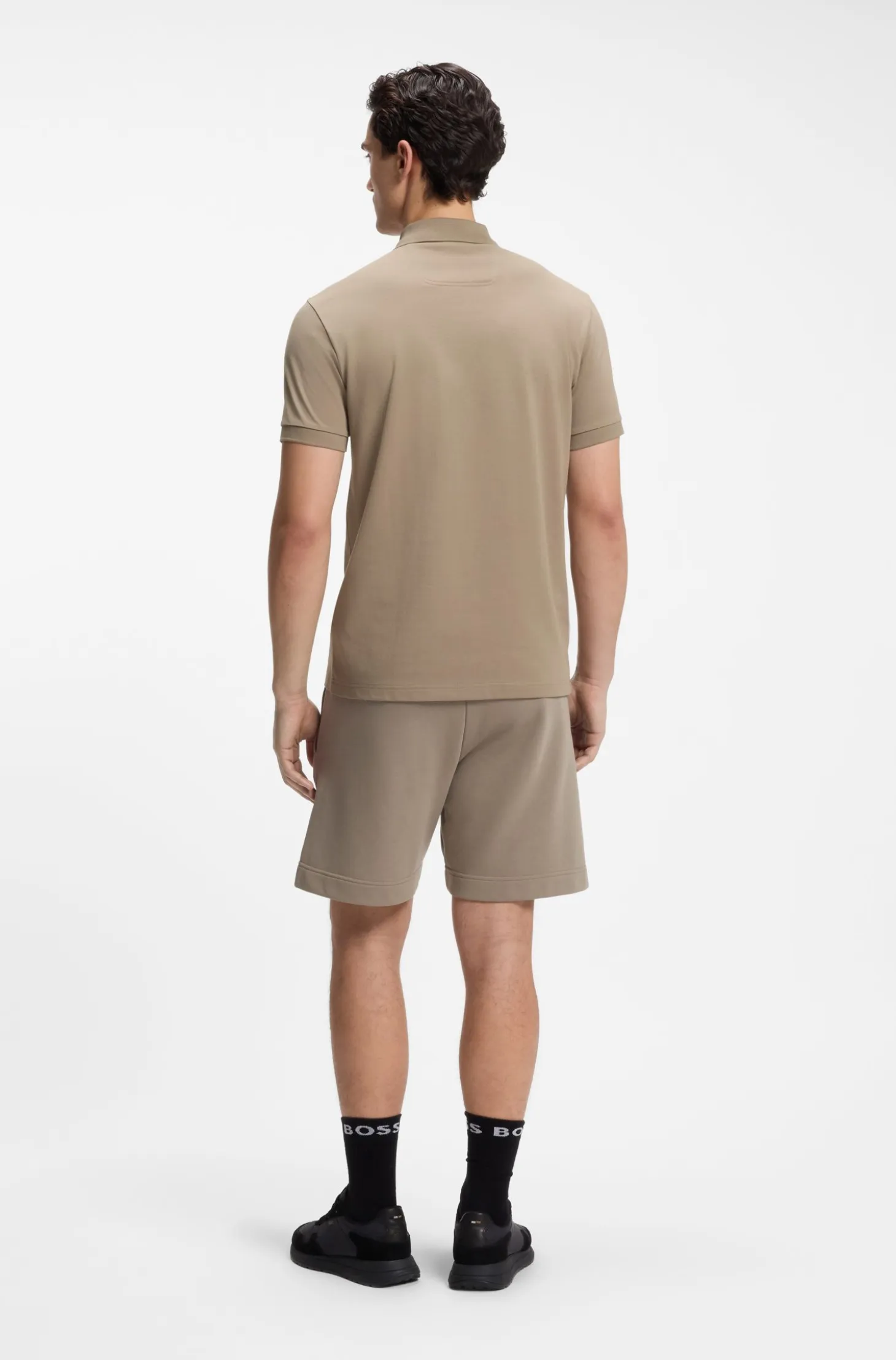Paddy polo shirt with structured logo patch