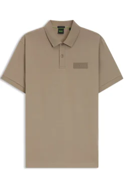 Paddy polo shirt with structured logo patch