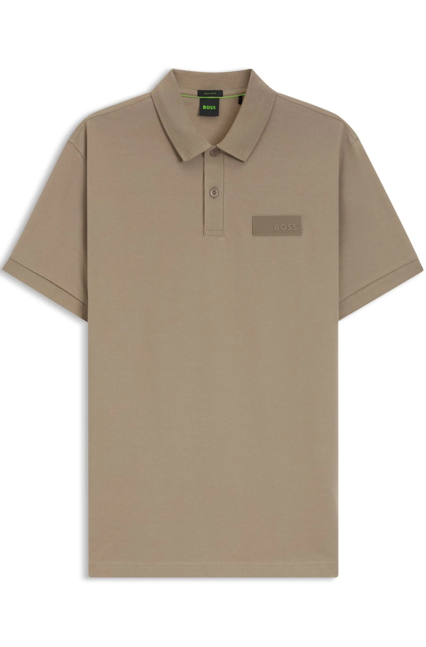 Paddy polo shirt with structured logo patch