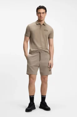 Paddy polo shirt with structured logo patch