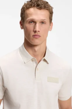 Paddy polo shirt with structured logo patch