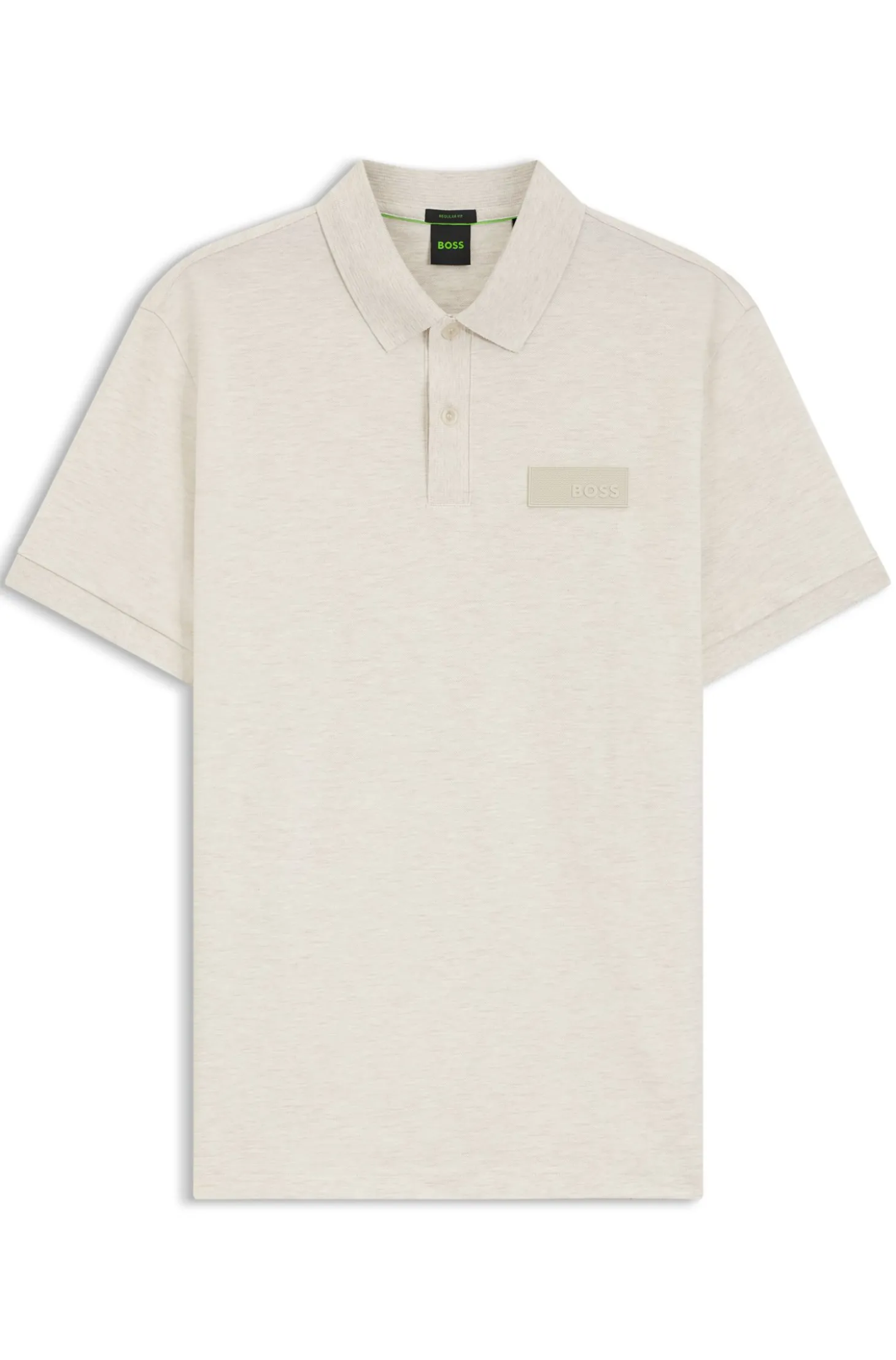 Paddy polo shirt with structured logo patch