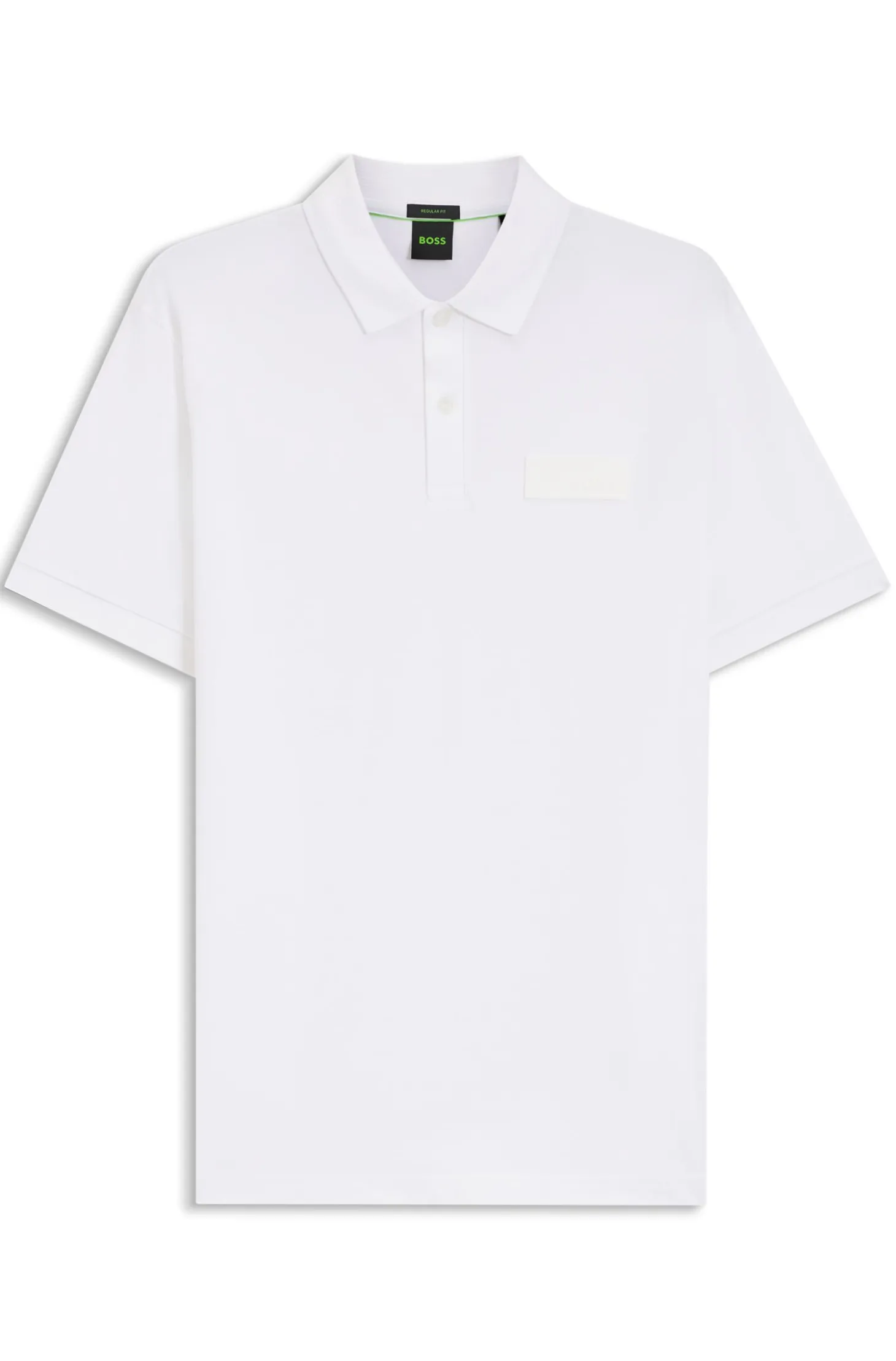 Paddy polo shirt with structured logo patch