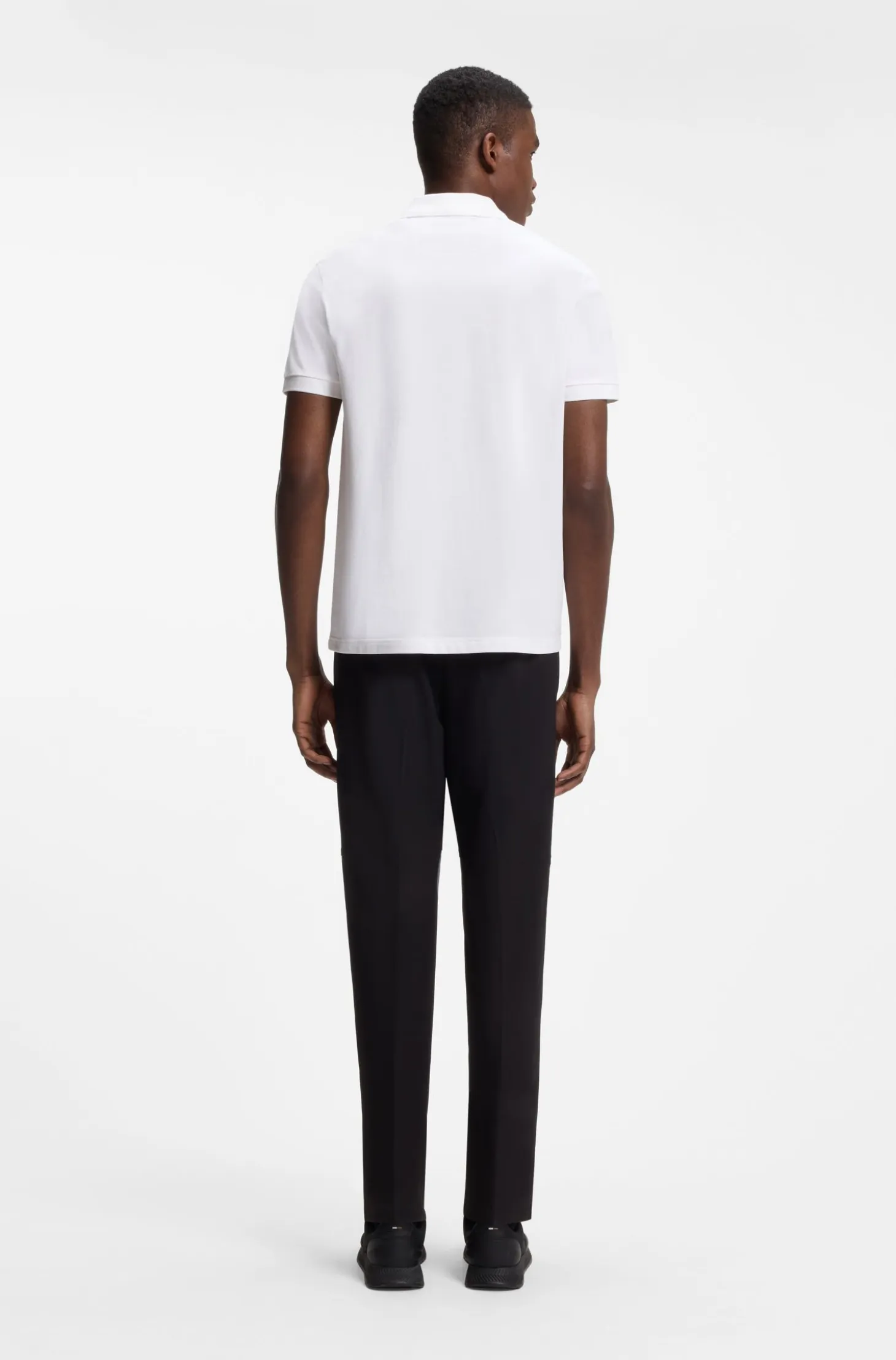 Paddy polo shirt with structured logo patch