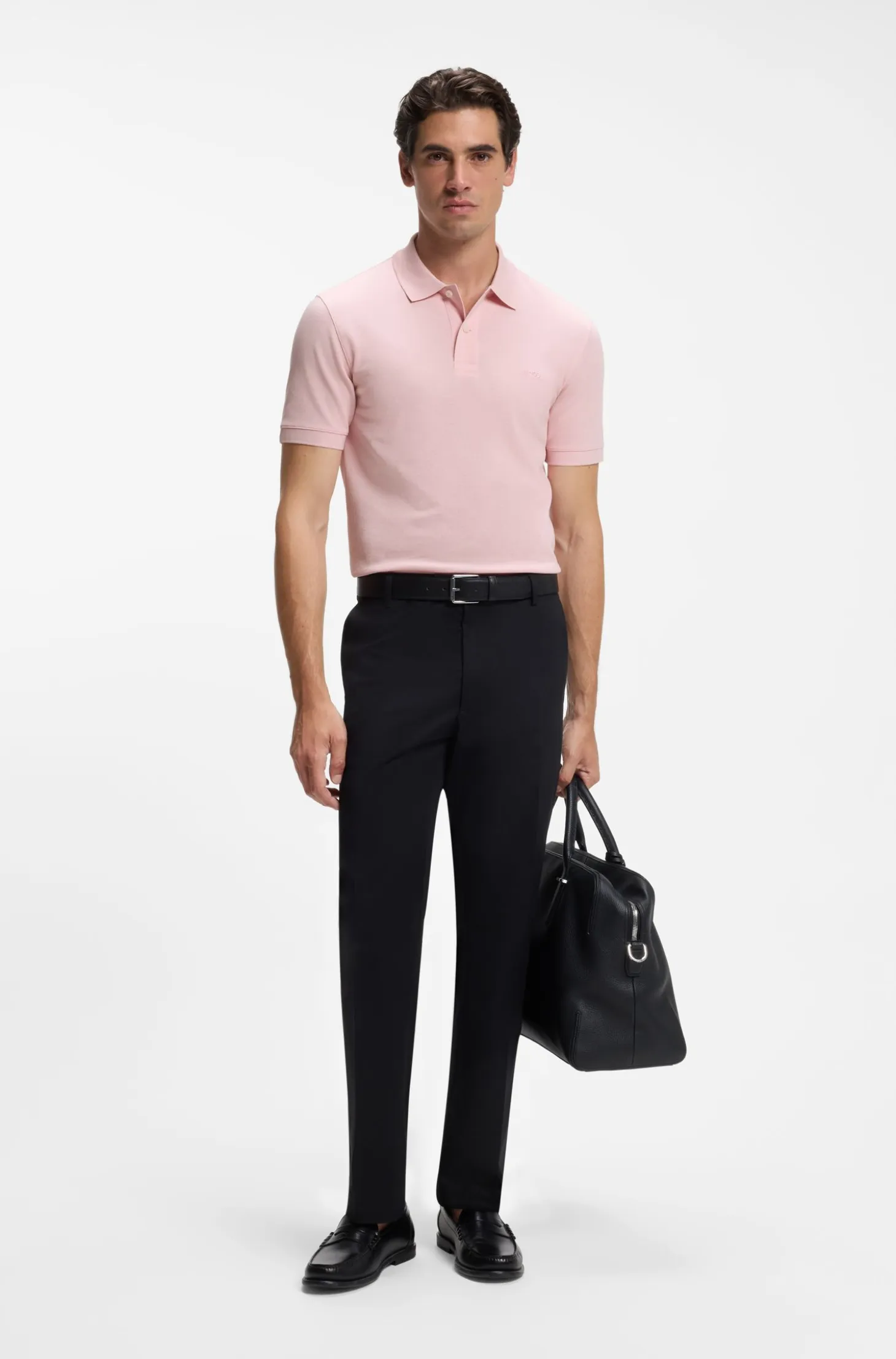 Pallas polo shirt in cotton piqué with embroidered logo
