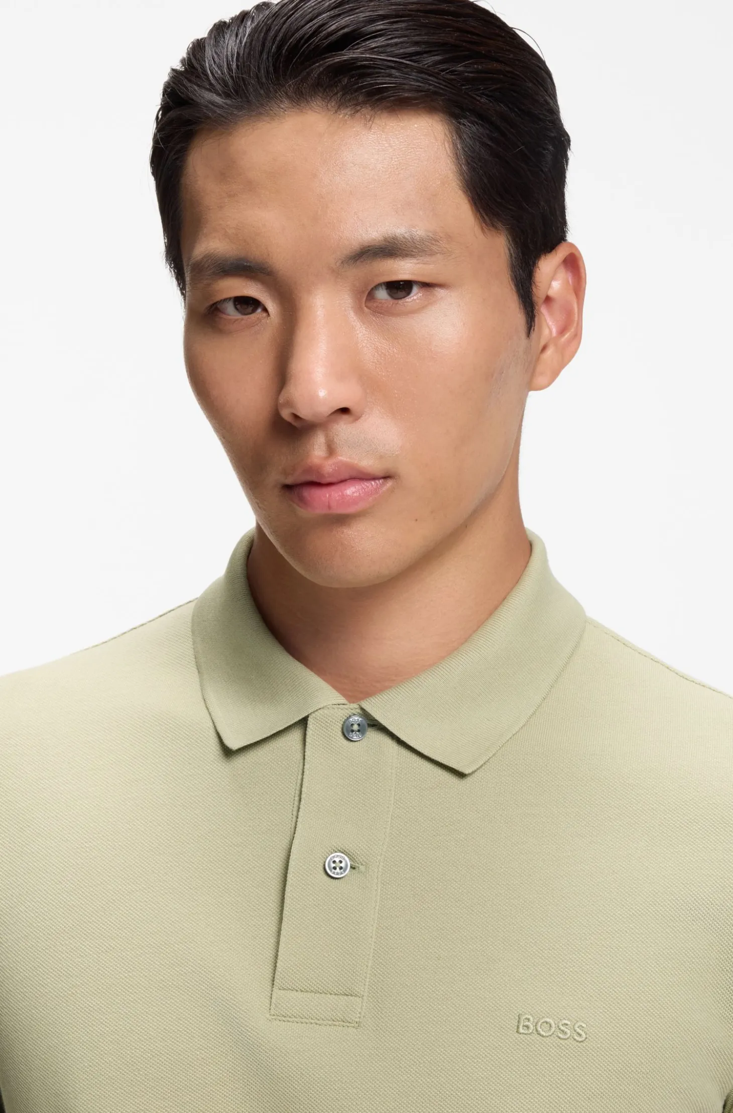 Pallas polo shirt in cotton piqué with embroidered logo