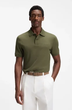 Pallas polo shirt in cotton piqué with embroidered logo