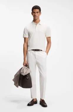 Pallas polo shirt in cotton piqué with embroidered logo