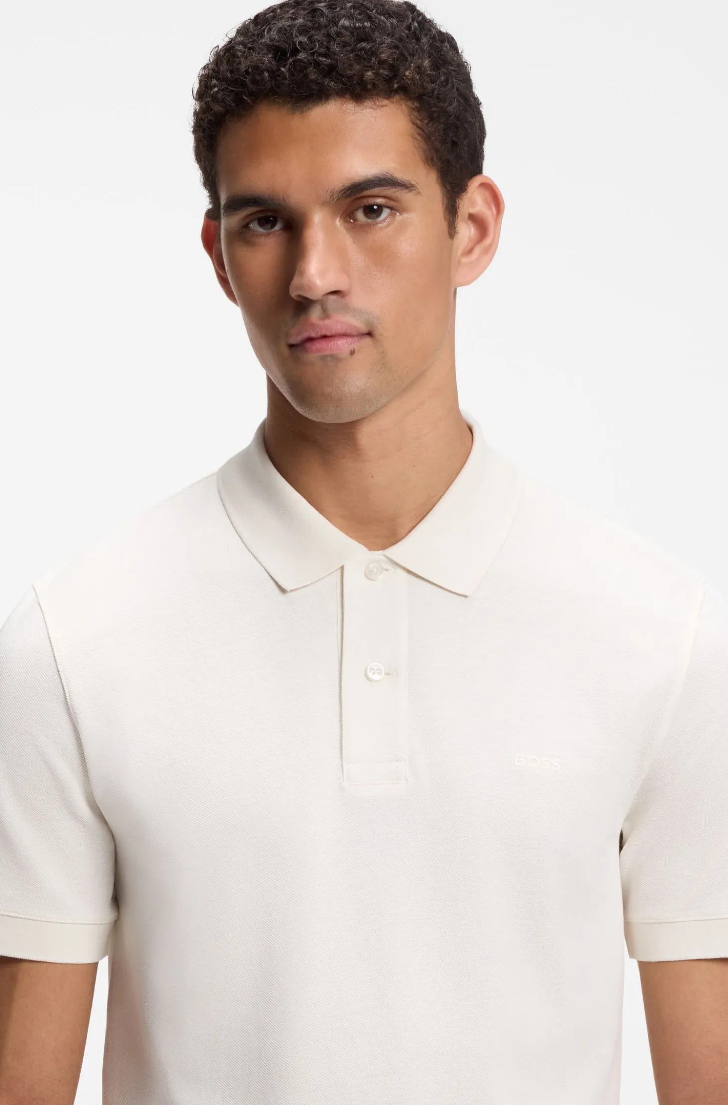 Pallas polo shirt in cotton piqué with embroidered logo
