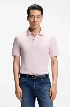 Pallas polo shirt in cotton piqué with embroidered logo