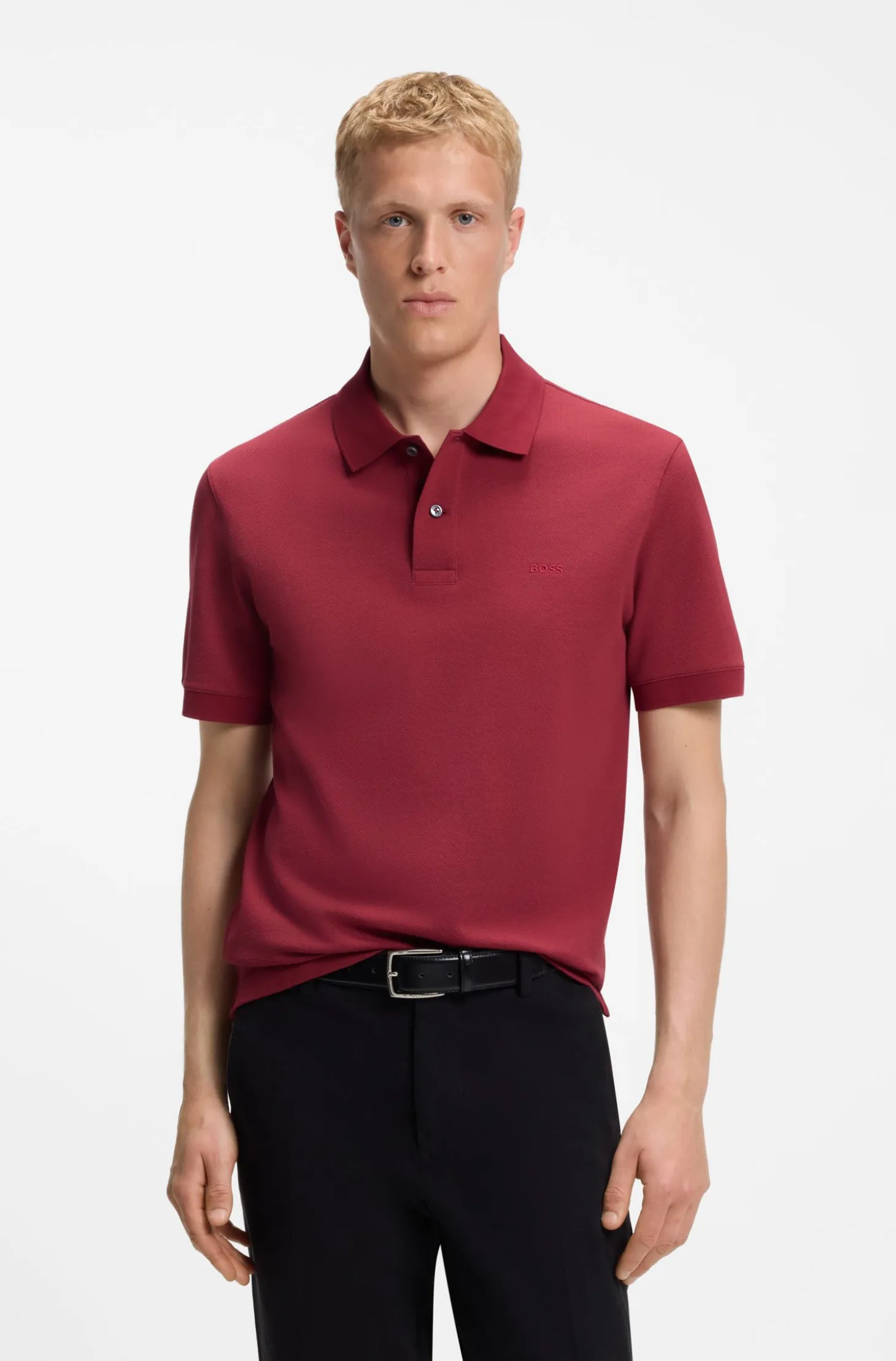 Pallas polo shirt in cotton piqué with embroidered logo