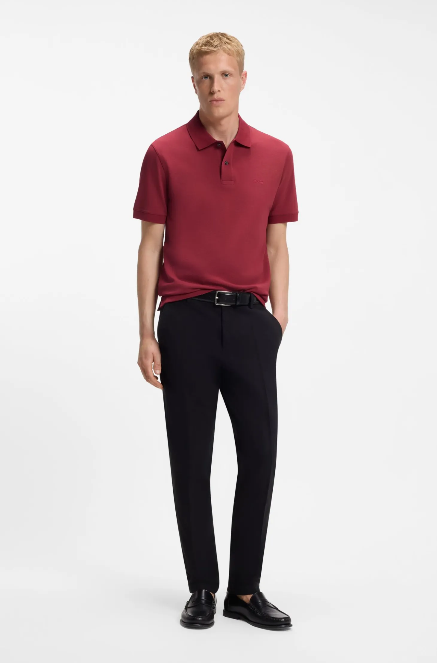 Pallas polo shirt in cotton piqué with embroidered logo