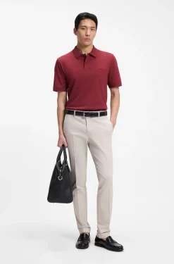 Pallas polo shirt in cotton piqué with embroidered logo