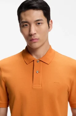 Pallas polo shirt in cotton piqué with embroidered logo