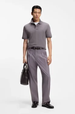 Pallas polo shirt in cotton piqué with embroidered logo