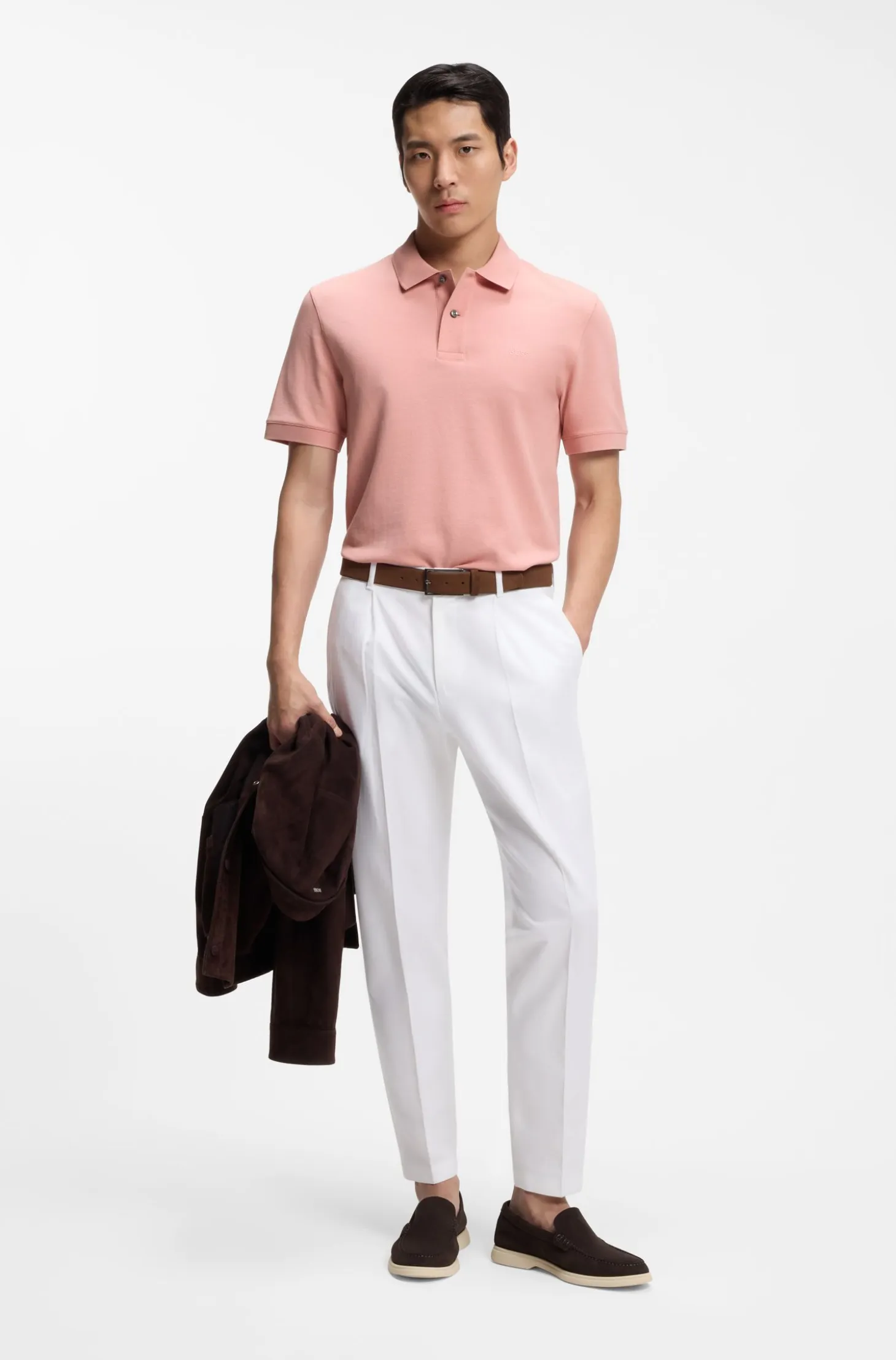 Pallas polo shirt in cotton piqué with embroidered logo