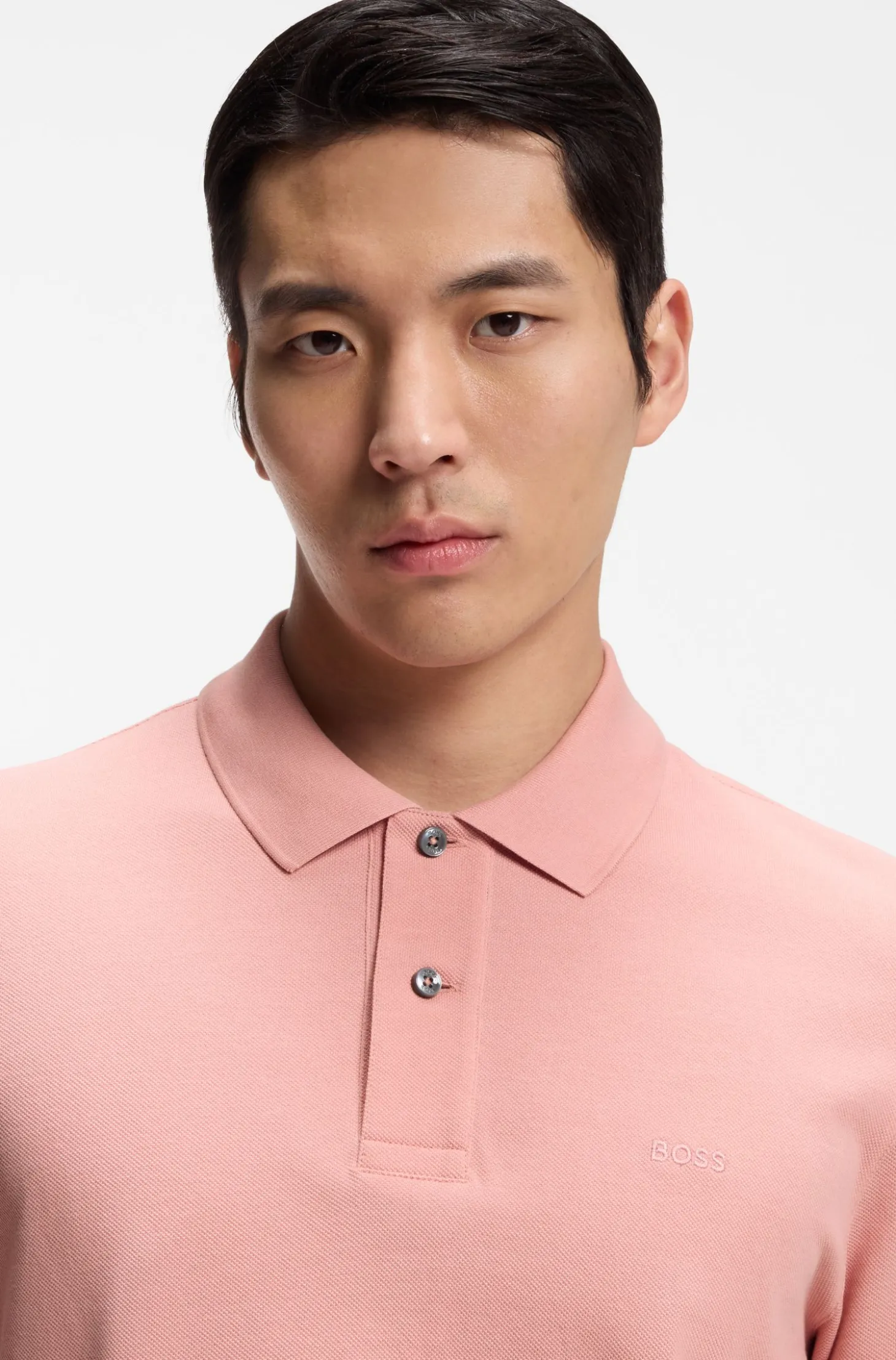 Pallas polo shirt in cotton piqué with embroidered logo