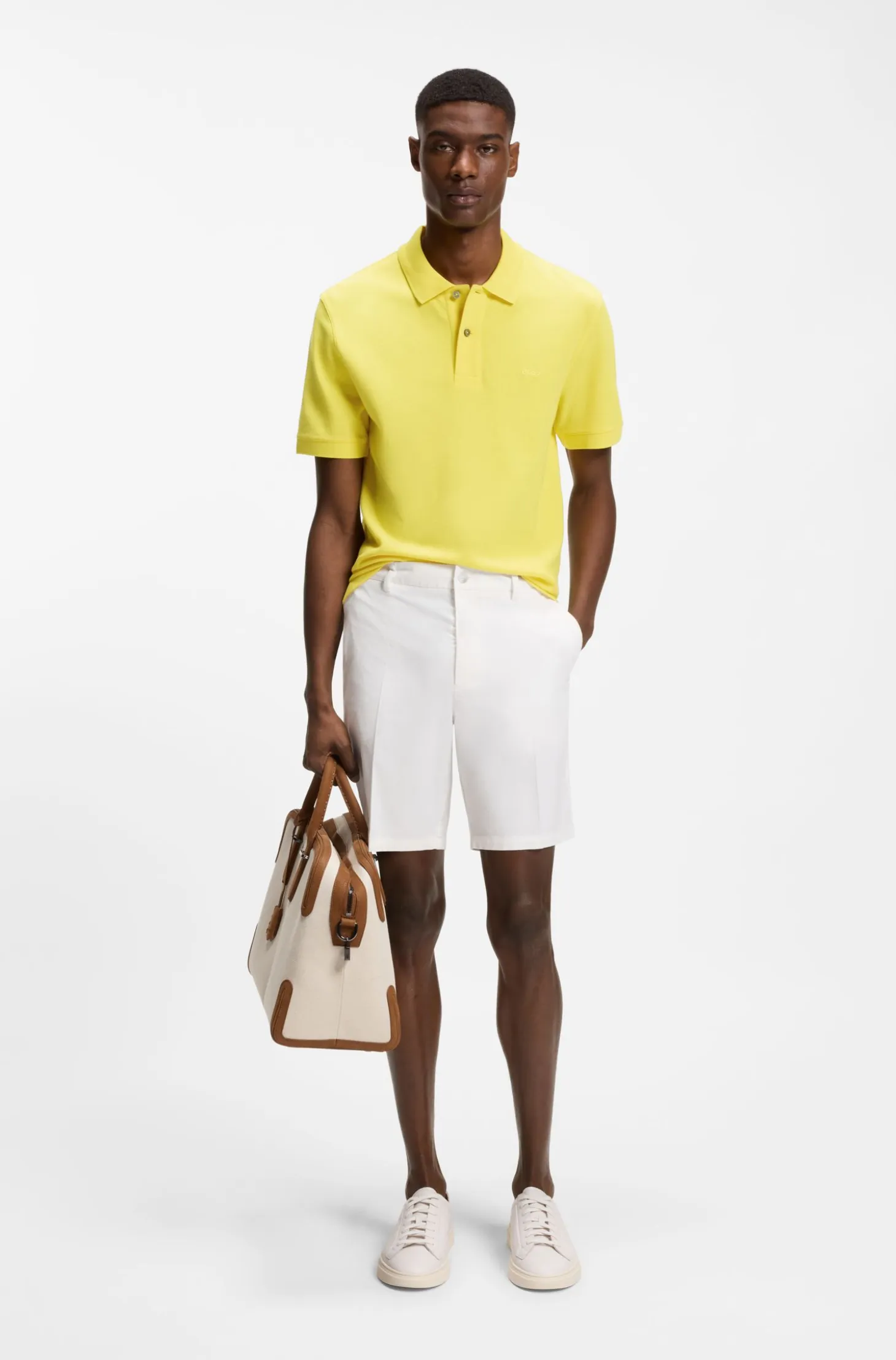 Pallas polo shirt in cotton piqué with embroidered logo