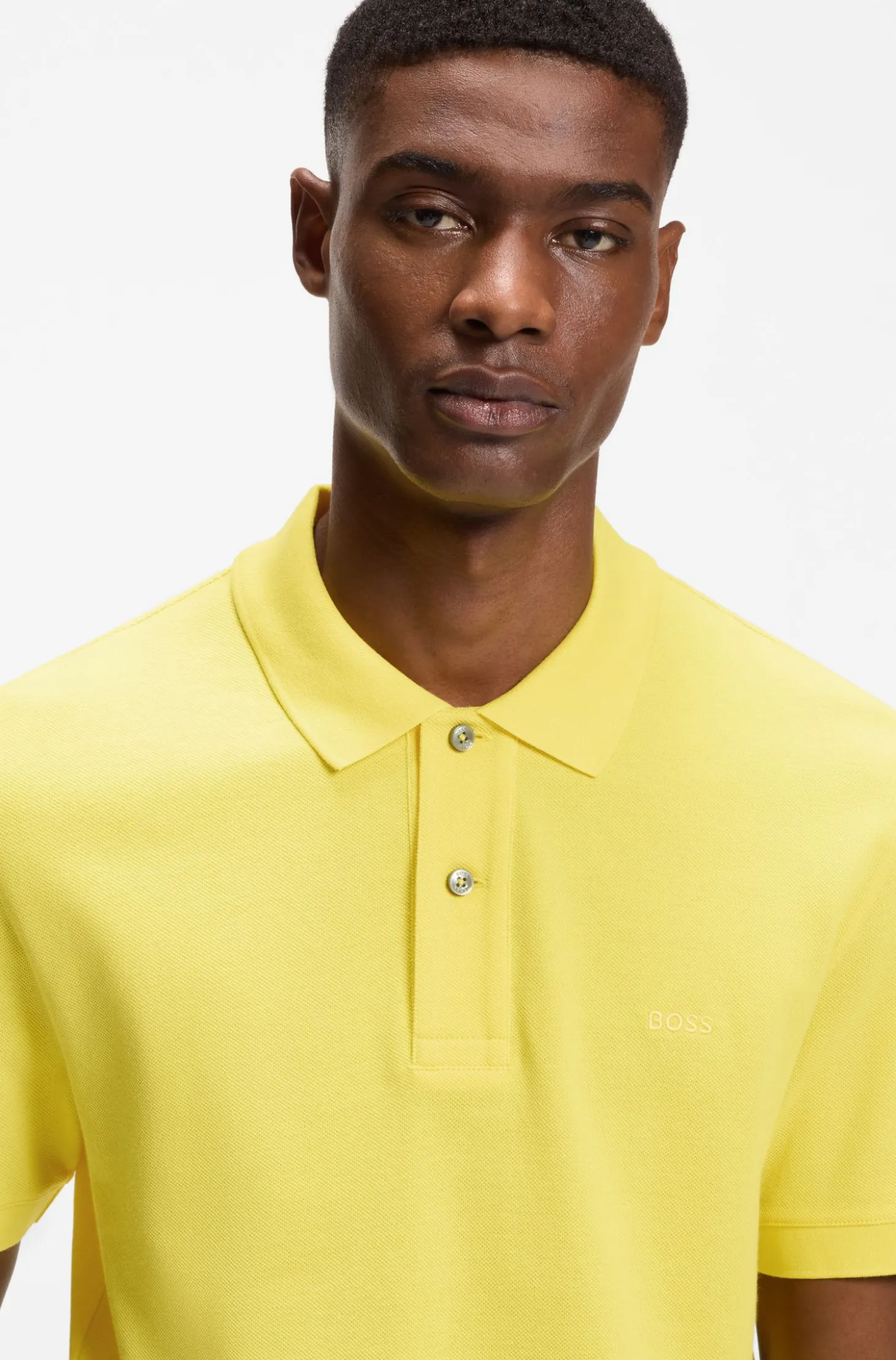 Pallas polo shirt in cotton piqué with embroidered logo