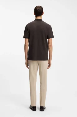 Pallas polo shirt in cotton piqué with embroidered logo