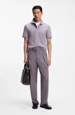Pallas polo shirt in cotton piqué with embroidered logo