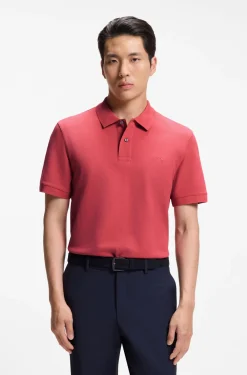 Pallas polo shirt in cotton piqué with embroidered logo