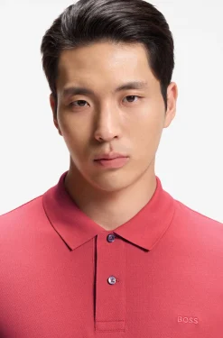 Pallas polo shirt in cotton piqué with embroidered logo