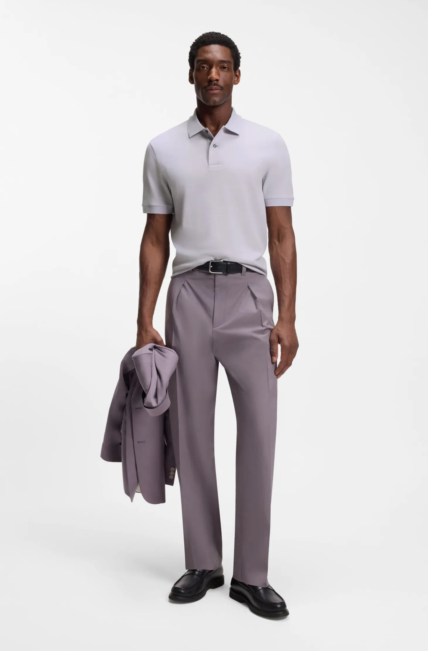 Pallas polo shirt in cotton piqué with embroidered logo