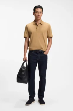 Pallas polo shirt in cotton piqué with embroidered logo
