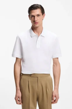 Pallas polo shirt in cotton piqué with embroidered logo