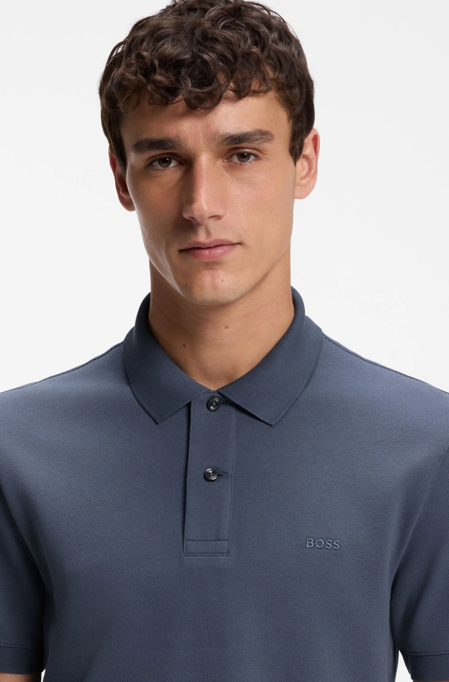 Pallas polo shirt in cotton piqué with embroidered logo