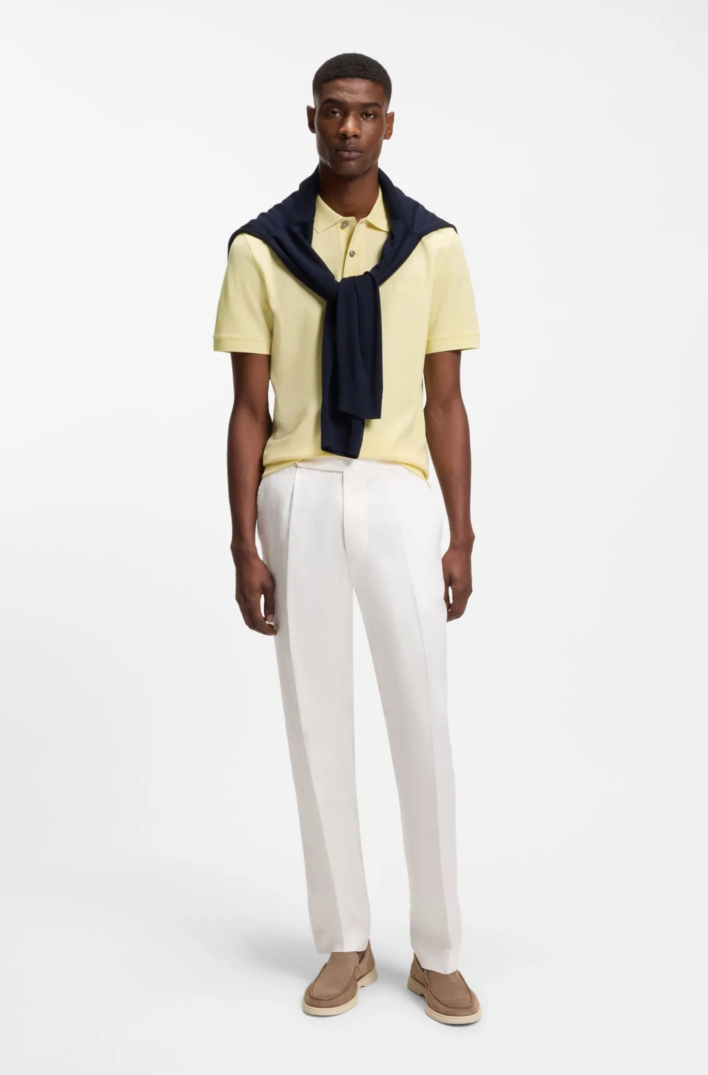 Pallas polo shirt in cotton piqué with embroidered logo