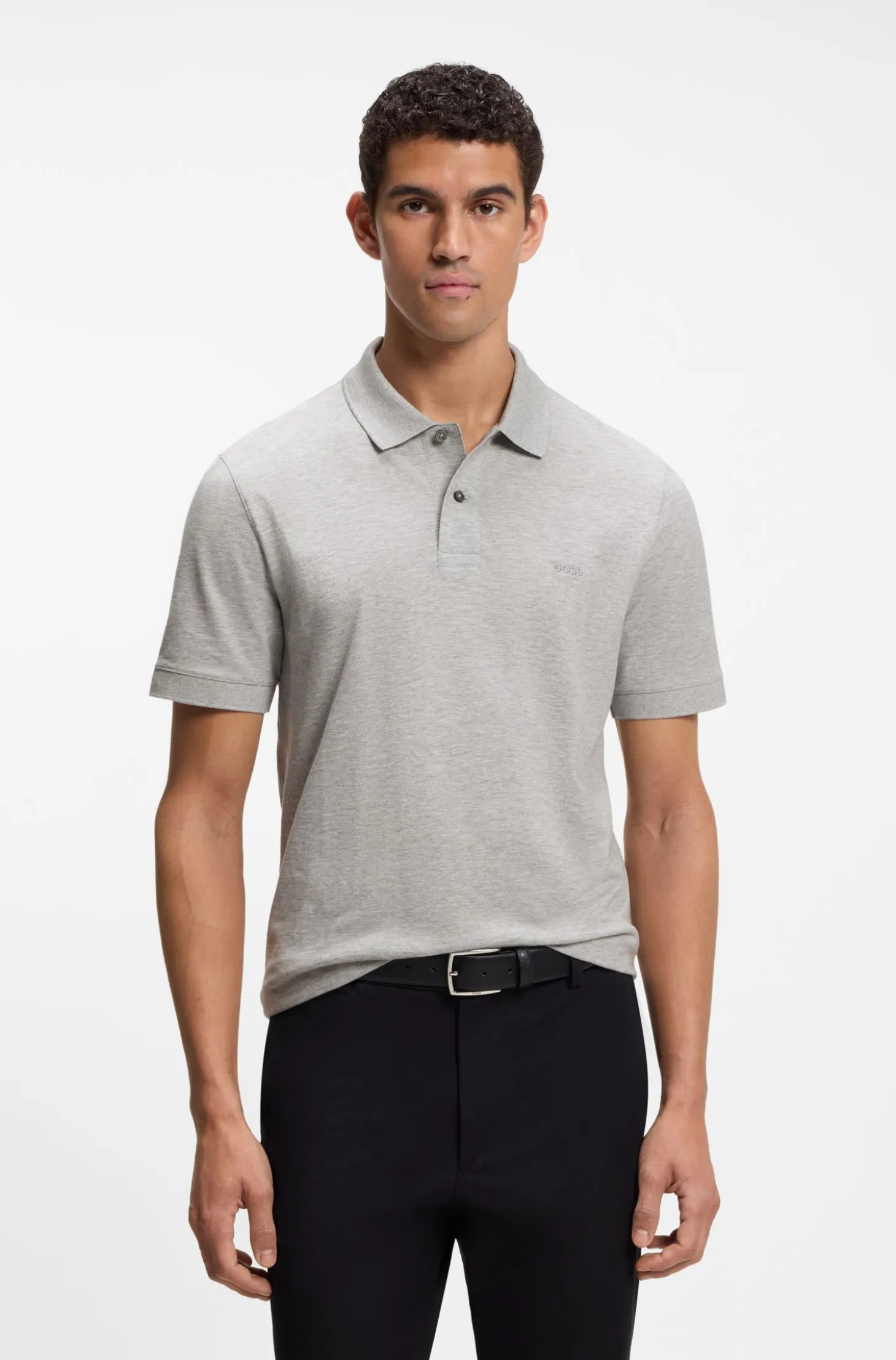 Pallas polo shirt in cotton piqué with embroidered logo