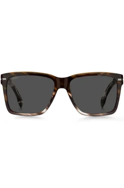 Patterned-acetate sunglasses with silver-tone trims